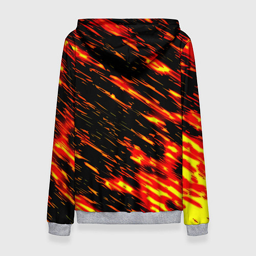 Женская толстовка Barcelona штрихи огненные / 3D-Меланж – фото 2