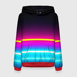 Толстовка-худи женская Beach shorts, цвет: 3D-красный