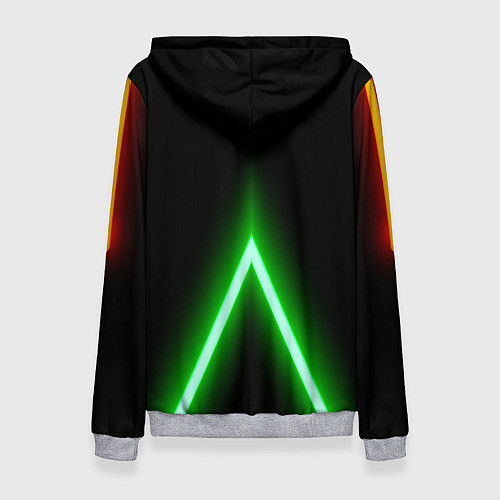 Женская толстовка Color neon green / 3D-Меланж – фото 2