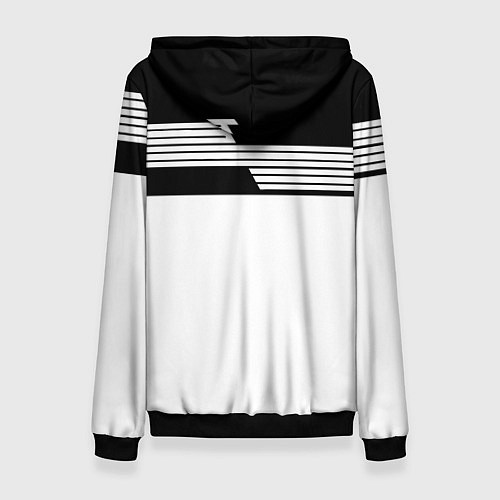 Женская толстовка Juventus полосы линии / 3D-Черный – фото 2