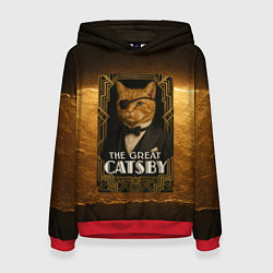 Толстовка-худи женская Великий Кэтсби, цвет: 3D-красный