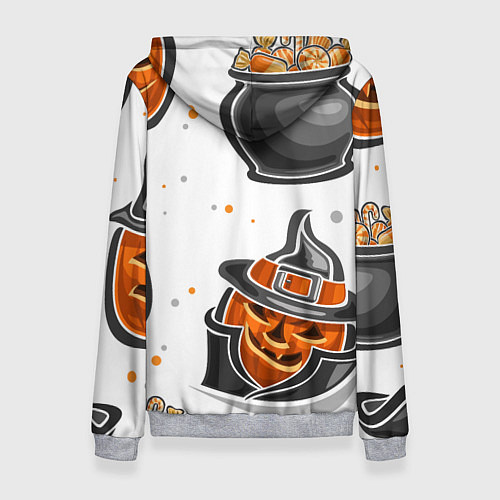 Женская толстовка Candy halloween / 3D-Меланж – фото 2