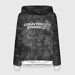 Толстовка-худи женская Контр cтрайк два, цвет: 3D-белый