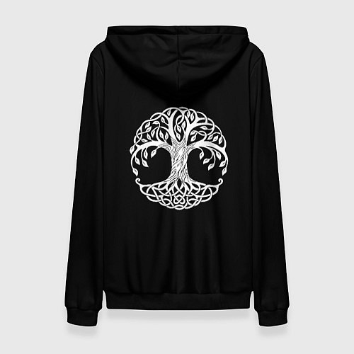 Женская толстовка Быть добру - благородный славянский медведь / 3D-Черный – фото 2