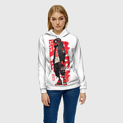 Толстовка-худи женская Bot raven, цвет: 3D-белый — фото 2