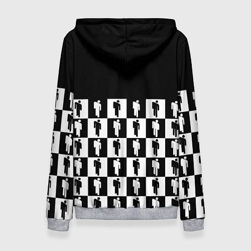 Женская толстовка Манчестер Юнайтед люди паттерн / 3D-Меланж – фото 2