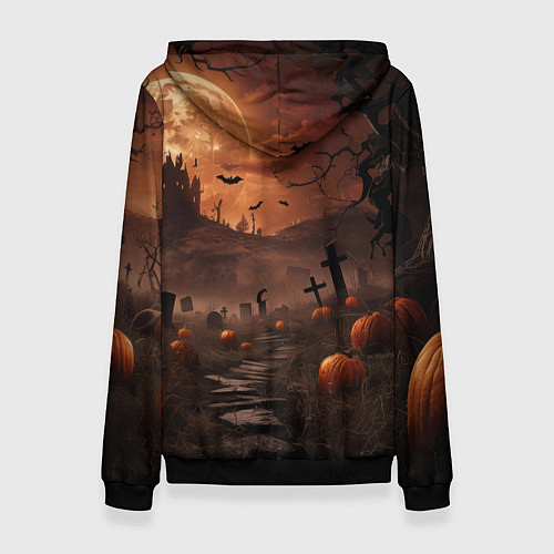 Женская толстовка Мумия в ожидании / 3D-Черный – фото 2