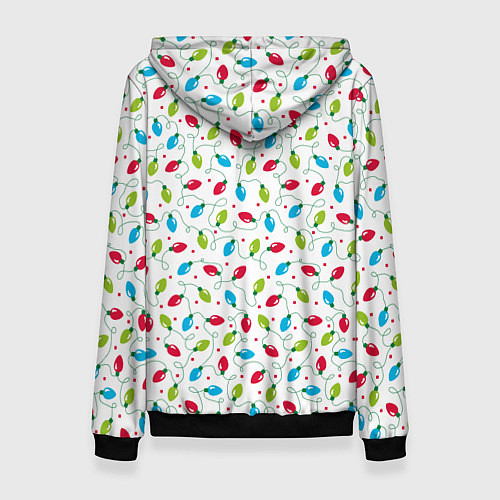 Женская толстовка Гирлянда триколор / 3D-Черный – фото 2