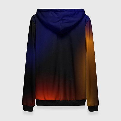 Женская толстовка Color black red blue / 3D-Черный – фото 2