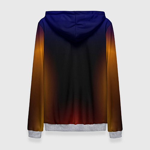 Женская толстовка Color black red blue / 3D-Меланж – фото 2