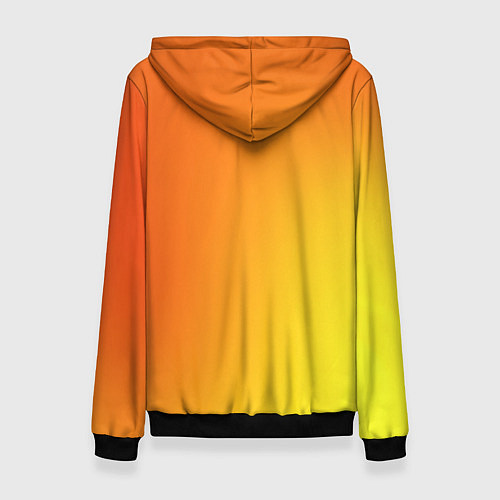 Женская толстовка Color orange red / 3D-Черный – фото 2