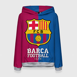 Толстовка-худи женская Barca Football, цвет: 3D-меланж