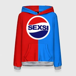 Толстовка-худи женская Sexsi Pepsi, цвет: 3D-меланж