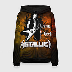Толстовка-худи женская Metallica: James Hetfield, цвет: 3D-черный