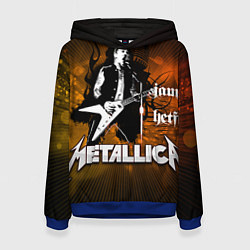 Толстовка-худи женская Metallica: James Hetfield, цвет: 3D-синий