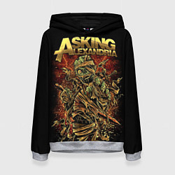 Толстовка-худи женская Asking Alexandria, цвет: 3D-меланж
