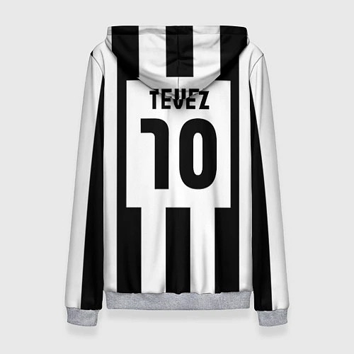 Женская толстовка Juventus: Tevez / 3D-Меланж – фото 2