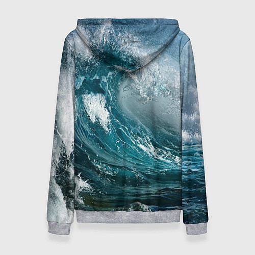 Женская толстовка Волна / 3D-Меланж – фото 2