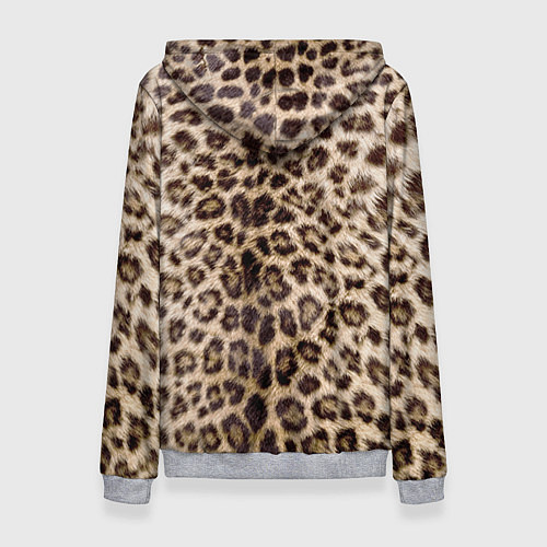 Женская толстовка Взгляд леопарда / 3D-Меланж – фото 2