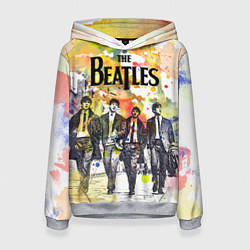 Толстовка-худи женская The Beatles: Colour Spray, цвет: 3D-меланж