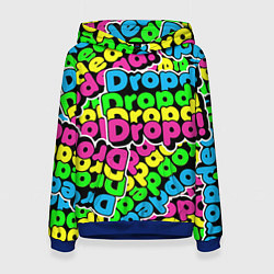 Толстовка-худи женская Drop Dead: Acid Pattern, цвет: 3D-синий