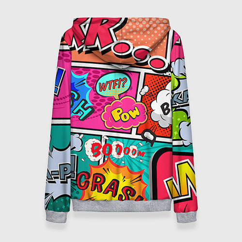 Женская толстовка POP ART / 3D-Меланж – фото 2