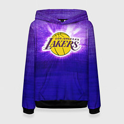Толстовка-худи женская Los Angeles Lakers, цвет: 3D-черный