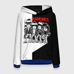 Толстовка-худи женская Ramones Boys, цвет: 3D-синий