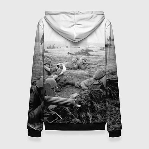 Женская толстовка 9 мая - спасибо деду за победу / 3D-Черный – фото 2