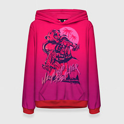 Толстовка-худи женская We grab pizza later, цвет: 3D-красный