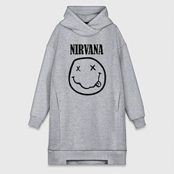Женская толстовка-платье Nirvana