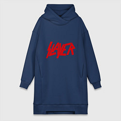 Женское худи-платье Slayer, цвет: тёмно-синий