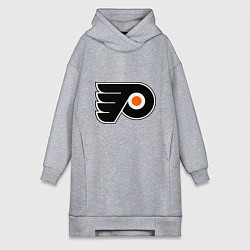 Женское худи-платье Philadelphia Flyers, цвет: меланж