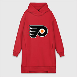 Женское худи-платье Philadelphia Flyers, цвет: красный