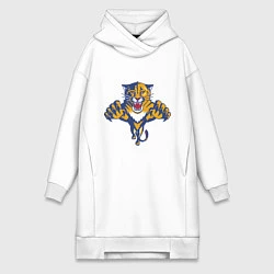Женское худи-платье Florida Panthers, цвет: белый