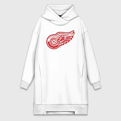 Женское худи-платье Detroit Red Wings, цвет: белый