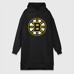 Женское худи-платье Boston Bruins, цвет: черный