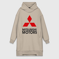 Женское худи-платье Mitsubishi, цвет: миндальный