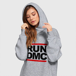 Женское худи-платье Run DMC, цвет: меланж — фото 2