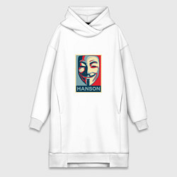 Женское худи-платье Hanson Poster, цвет: белый