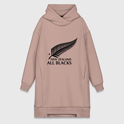 Женская толстовка-платье New Zeland: All blacks