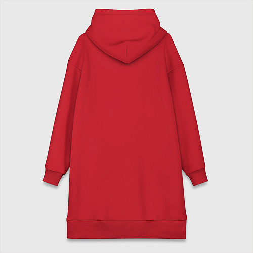 Женская толстовка-платье Группа крови 4, резус + / Красный – фото 2