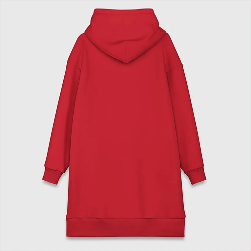 Женская толстовка-платье Hacked / Красный – фото 2