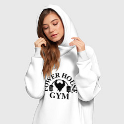 Женское худи-платье Power House Gym, цвет: белый — фото 2