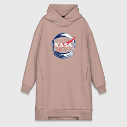 Женское худи-платье NASA, цвет: пыльно-розовый