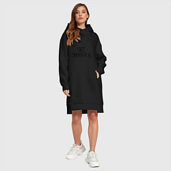 Женское худи-платье Get sherlock, цвет: черный — фото 2