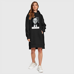 Женское худи-платье Иосиф Бродский, цвет: черный — фото 2