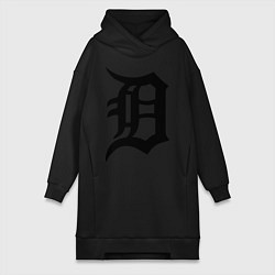 Женское худи-платье Detroit Tigers, цвет: черный