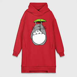 Женская толстовка-платье Totoro с зонтом