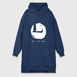 Женское худи-платье Мы - это Louna, цвет: тёмно-синий